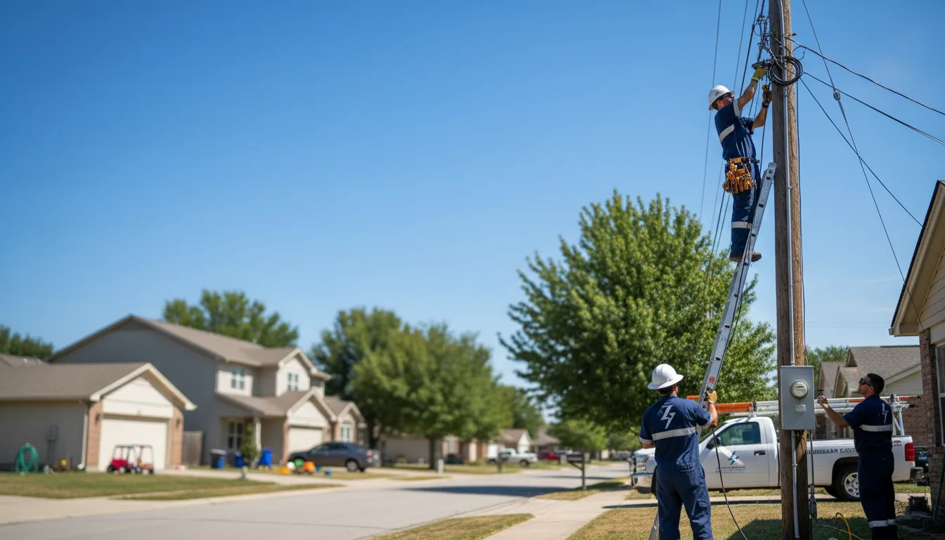 Residential electrician providing installation services in Midland, VA